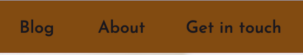 health and wellness website navigation bar